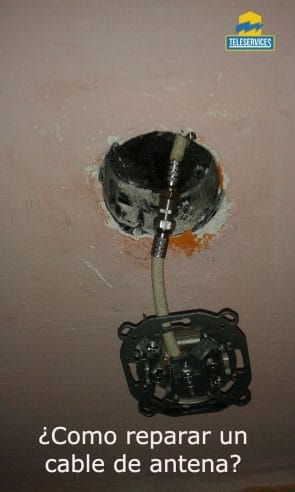 reparar un cable de antena tv