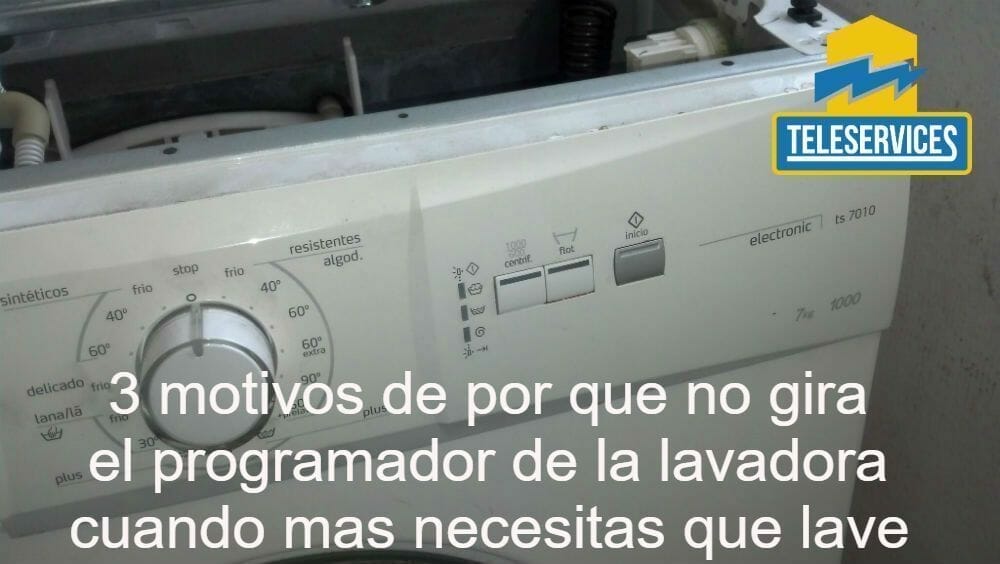 no gira el programador de la lavadora